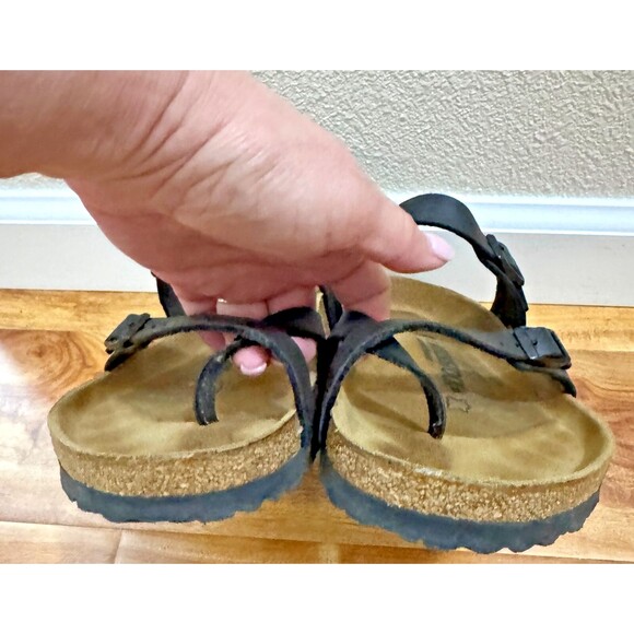 Birkenstock Unisex Mayari Regular Fit Birko Flor Black US Men Size7 Women Size 9 - Picture 12 of 15